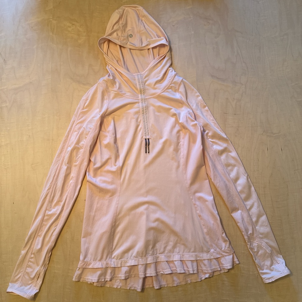 Lululemon Athletica Soft Pink Hooded Top